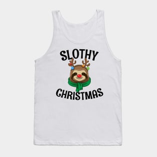 Gift For Sloth Lovers Slothy Christmas Tank Top